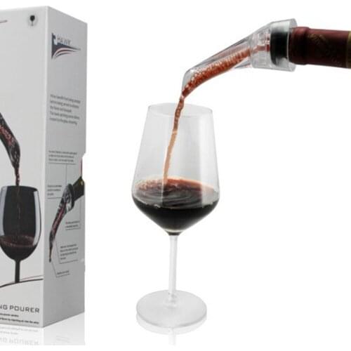 1PC Wine Aerator Spout Pourer Portable Wine Aerator Pourer Wine Accessories No Box Professional Acrylic Aerating Pourer Decanter