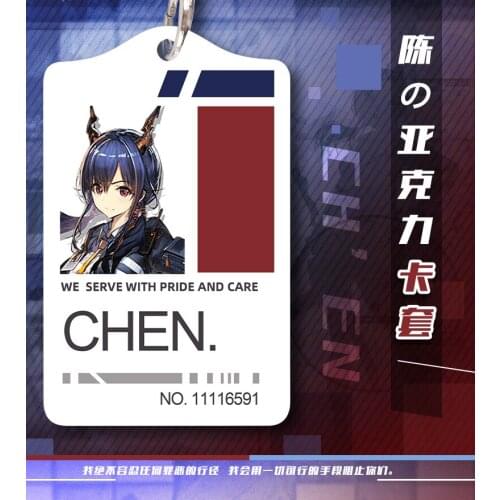 Anime Chen. ABS Student ID Bus Bank Card Holder Keychain 6061 Card Case Cover Box Pendant Toy Prop Decor Gift
