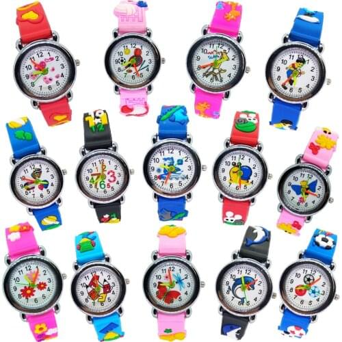 Dropship Rubber Strap Flower Cars Children Watch Kids Cartoon Watches Kid Digital Quartz Sports Watch Child Boys Clock Gifts