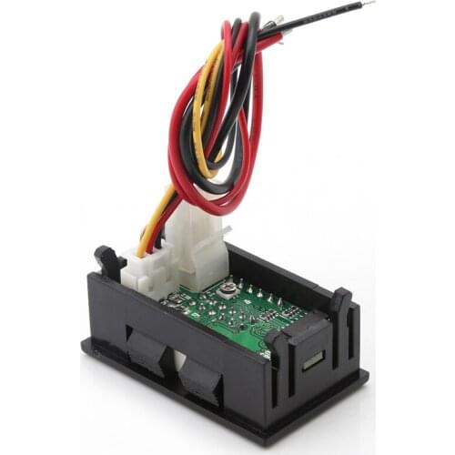 Dual Display 4 Bit Voltage Current Meter DC 0-33V/1A/3A Voltmeter Ammeter