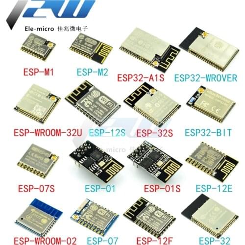 ESP-01 ESP32-WROVER-Bit WROOM-32U Wireless WiFi+Bluetooth dual-core CPU 25q16