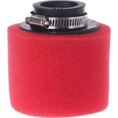 Red Straight Neck Sponge Air Filter 35/38/40/42/45/48mm Sponge Cleaner Moped Scooter Dirt Pit Bike Motorcycle