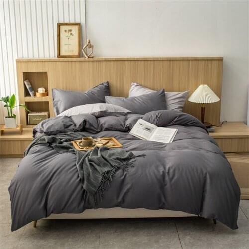 Pure Cotton Four-piece Suit, Air-jet Pure Cotton, Simple Folk Custom Style, Pure Color Four-piece Suit, Wholesale Hotel Linen