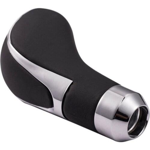 Leather Universal Gearbox Handle Automatic Auto Car Gear Stick Shift Knob Shifter Lever Cover Interior Parts Car Accessories