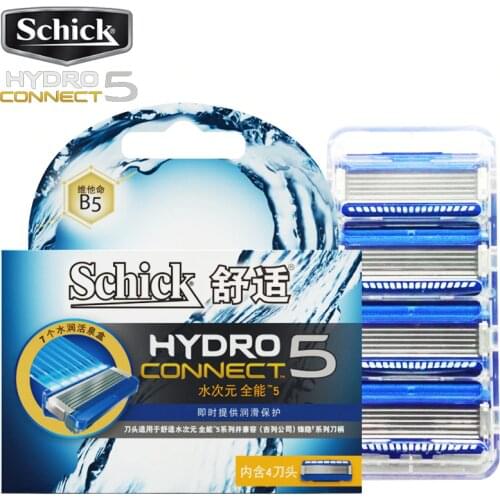 2019 Schick Hydro5 CONNECT blade Vitamin B5 best 5 layer blades replacement For SCHICK HYDRO 5 CONNECT razor and Fusion Series