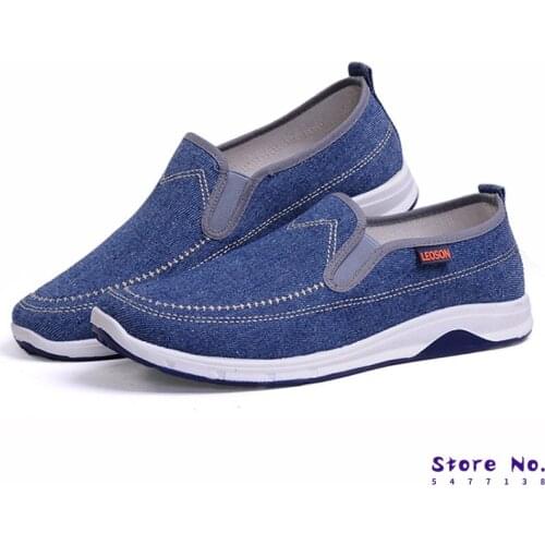 Men Canvas Shoes Fashion Men Loafers Denim Men Casual Shoes 2020 Youth Loafers Comfort Men Sneakers Moccasins Male Walking Shoes