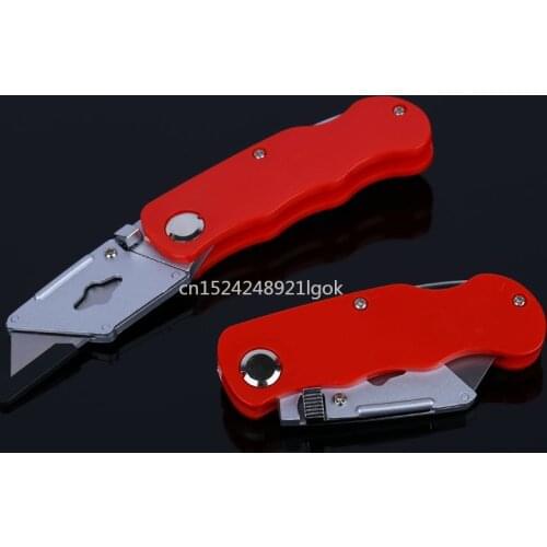 Plastic Folding Utility Knife Sharp Multifunctional Wallpaper Knife Heavy-duty Folding Knife