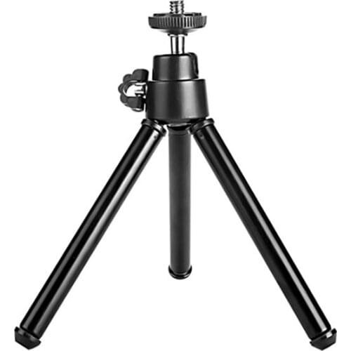 Portable Mini Telescope Tripod with 1/4inch Screw Shockproof Tabletop Alloy Tripe Stand for Monocular Bird-watching