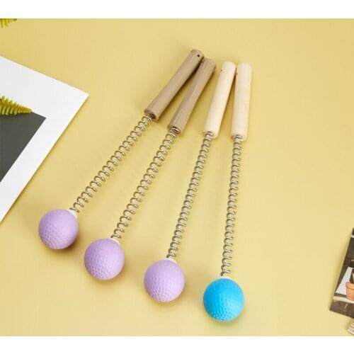 Hand-Held Body Massager Stick Massage Hammer Massager for Body Wooden Handle Health Massage Ball Multi-Purpose Back Massager