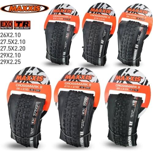 1pc MAXXIS CrossMark II MTB Tires 26x2.1 27.5x2.1/2.25 29x2.1/2.25 Folding Tyre EXO Protection TR Tubeless Ready for XC Racing