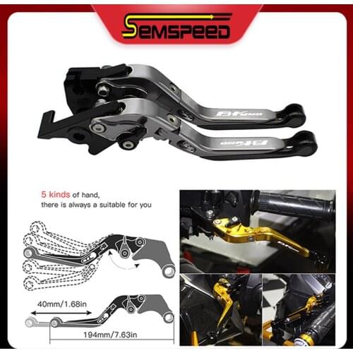 For SUZUKI B-KING 2008 2009 2010 2011 SEMSPEED CNC Folding Extendable Motorcycle Clutch and Brake levers