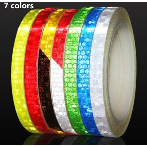 Reflective Tape Fluorescent MTB Bike Bicycle Cycling MTB Reflective Stickers Adhesive Tape Bike Stickers Bicycle Accessories