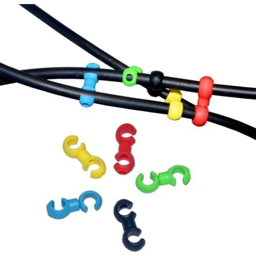 10PCS Mountain bike bicycle accessories handcuff type hub buckle storage device shift line pipe brake hose S buckle