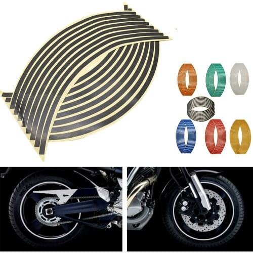 16Pcs Universal Waterproof Motorcycle Wheel Rim Reflective Stickers Moto Auto Decal For BMW K1200S k 1200 r K1200 S K1300S/R/GT