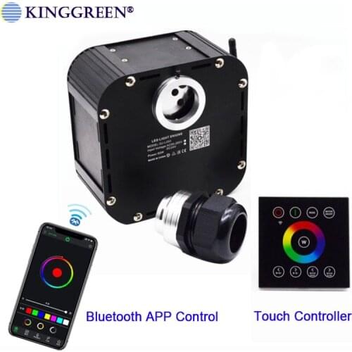 1X Supper Brightness Twinkle 50W RGBW Bluetooth APP Control Fiber Optic LED illuminator for Ceiling Star Decoration freeshipping