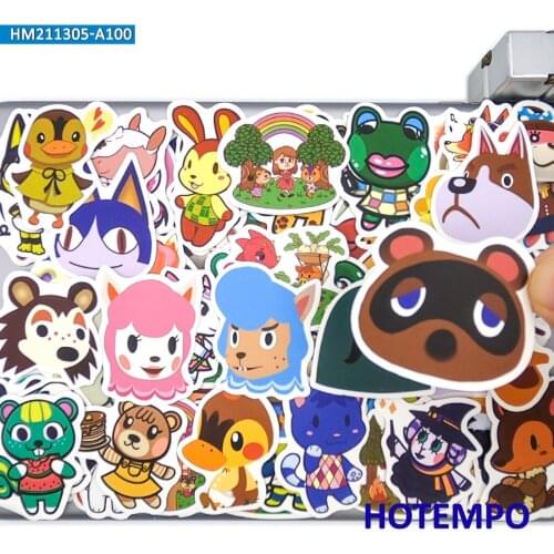 100pcs Forest Animal Friends Cute Cartoon Game Style Sticker for Kids DIY Stationery Scrapbook Phone Laptop Case Decals Stickers