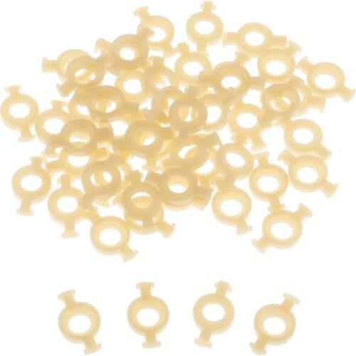 50 Pieces Plastic Trumpet Valve Guides Holder Clip for Repairing,Replacement Parts,Musical Instrument Accessory