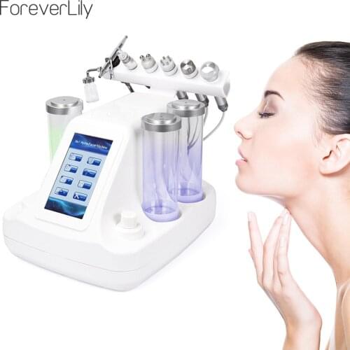 6 In 1 Facial Water Oxygen Dermabrasion Machine Skin Rejuvenation Lifting Microdermabrasion Diamond Device Blackhead Removal
