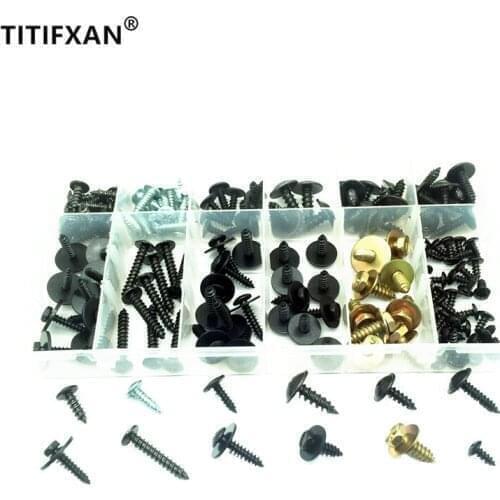 Auto Self-Tapping Screw Rivet Clip With Box For Lada Samara Riva Granta Tavria Nadeschda 2114 Niva Car Repair Fastener Clamp