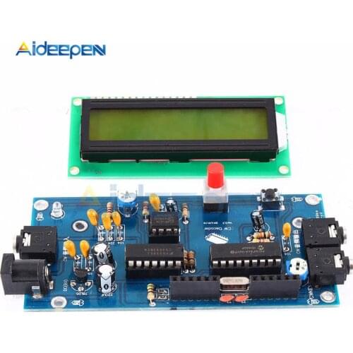CW Decoder Morse Code Reader Morse code Translator Ham Radio Essential Module Include LCD DC7-12V/500mA