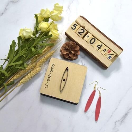 Wood Die Cut Ellipse Earring Diy Pendant Cutting Mold Die Cutter Japan Steel Blade Rule Punch Tool For Leather Fabric Paper Tool