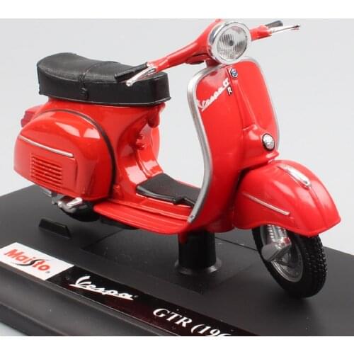 Kid 1/18 scale vintage maisto Piaggio Vespa GTR 1968 125 motor scooter motorcycle motorbike diecast toy model for boy collection