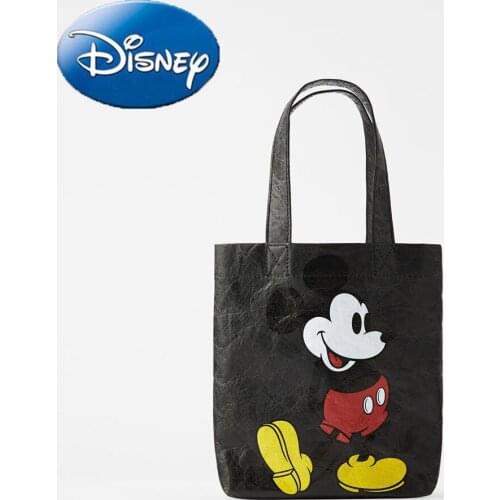 Disney Mickey Mouse Lady Shoulder Bag Kids Cartoon Handbag Large Capacity Woman Canvas Storage Bag Fashion 2021Travel Bag