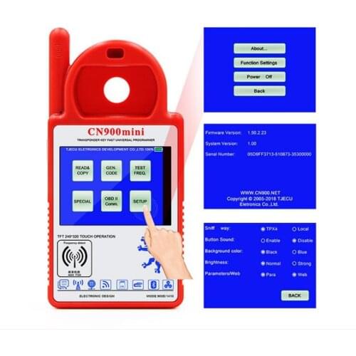 Hot Sale Smart CN900 Mini Transponder Key Programmer Support 48 chip Fast Universal Key Programmer Car Diagnostic Tool