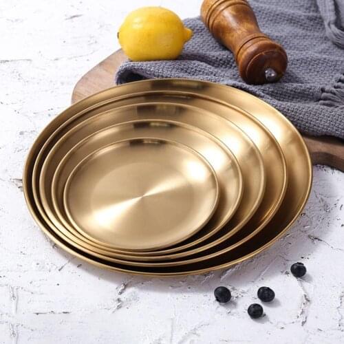 14/17/20/23/26cm Round Dining Plate Tableware Meat Dessert Pizza Dish Fruit Tray Heat Insulation Fine Workmanship Tableware