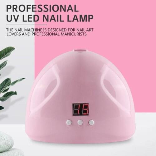 High Power 96W RED Light LED Nail Lamp Two Hands Gel UV Lamp Manicure Nail Polish Dryer Machine For Fast Drying All Gel Polish