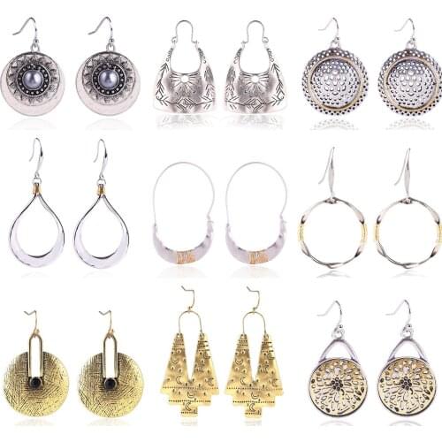 Fashion creative jewelry earrings French retro vintage earrings with Hong Kong style high-quality dropping earrings for women