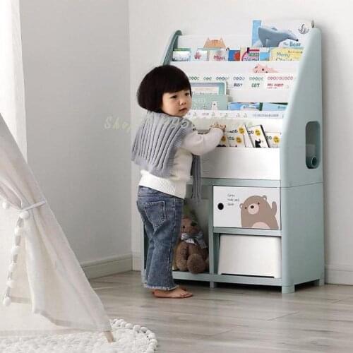 Cartoon Childrens Wardrobe Storage Cabinet Simple Baby Bedroom Small Wardrobe Multi-layer Baby Toys Organizing Shelf