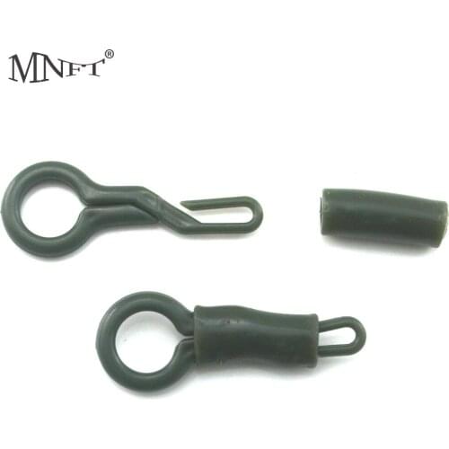 MNFT 120 Set Back Lead Clip and Silicone Sleeve Locking Tubes Carp Fishing Convert Lead Sleeves Fishing Accessories