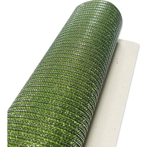 A4 Size Filament Design Lace Mesh Fine Glitter Faux Leather Knitted Backing for Shoes/Bag/Garment/DIY Accessories