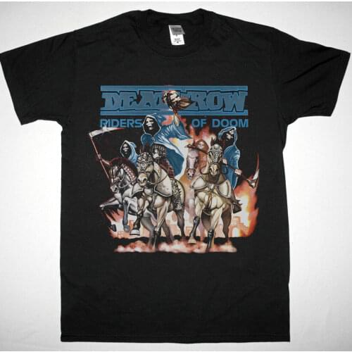 DEATHROW RIDERS OF DOOM THRASH DESTRUCTION KREATOR NEW BLACK T SHIRT