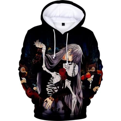 Sidno New Fashion Black Butler 3D Hoodies Men/Women Casual Harajuku Anime Hoodie Print Black Butler Sweatshirt Pullover Hooded