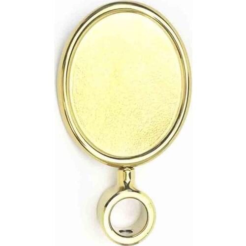 Beer Tap Faucet label support, metallic medallion