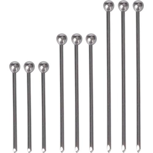 100Pcs/Lot Stainless Steel Ball Head Pins For DIY Jewelry Earring Accessories Headdress Making Findings