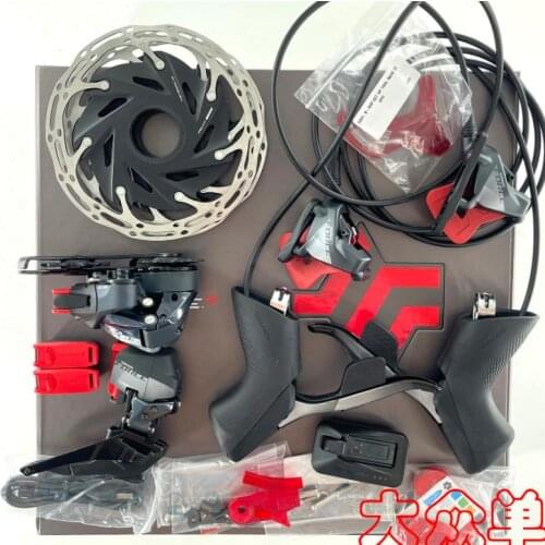 SRAM force AXS groupset 2*12s road bike electronic shift brake level + front derailleur + rear derailleur + battery + charger