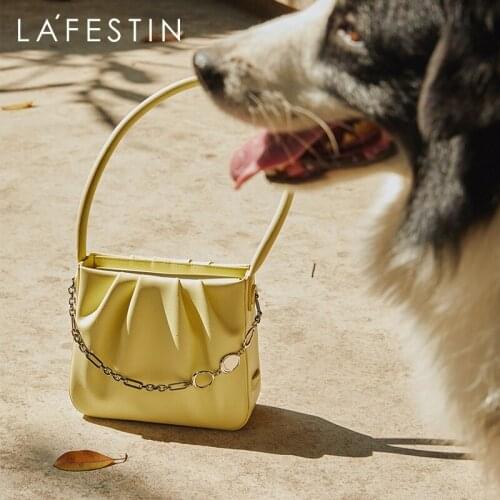 LA FESTIN luxury designer handbag 2021 new original small square bag one-shoulder female fashion cloud bag shoulder handbags