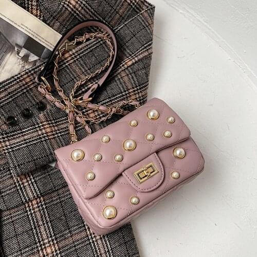 Pearl Womens Bags Casual Crossbody Bags For Women 2021 Fashion Ladies Messenger Bag PU Casual Small Designer Shoulder Bags