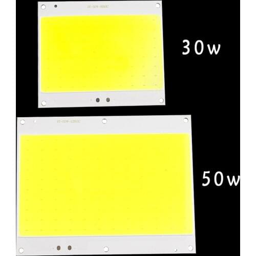 Led Lamp Cob Chip Beans DC30-33V Led Bulb SMD 30W 50W White 6500K DIY Outdoor FloodLight Spotlight Light project lighting 1pcs