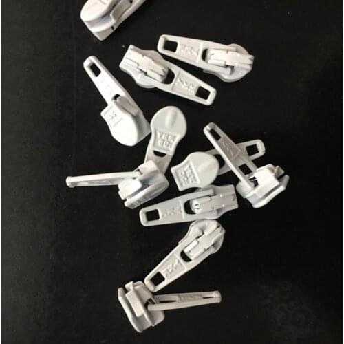 30pcs/lot 3# Ykk Nylon Coil Zipper Sliders Pull Head Front ( Pants) Back (jacket and Waterproof Zip) Sewing Accessories