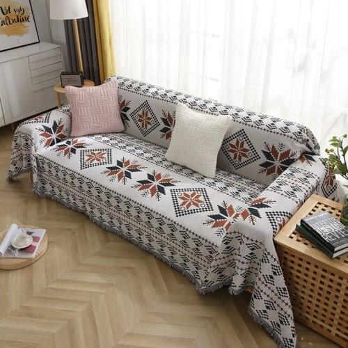 American Rectangle Sofa Towel Sofa Blanket Knitted Blanket Cover Blanket Sofa Dust Cover One Blanket Multi-purpose