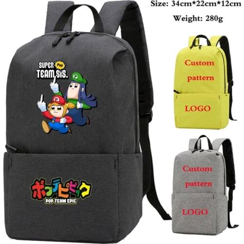 Anime Pop Team Epic backpack Student School Bags Kids Gift Bag nylon LaptopBag women Leisure bag knapsack Teenagers Backpack