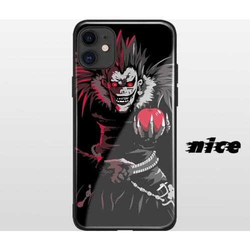 DEATH NOTE Anime cover FOR iPhone SE 6s 7 8 x xr xs 11 pro max Samsung s note 10 20 plus glass phone case shell