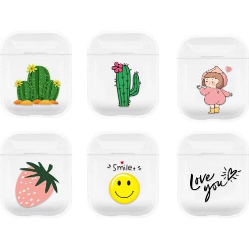 For Airpods Protective Cover Case For Apple Bluetooth Headset Storage Box Anti - Fall Box For Apple AirPods Charging Case Cute