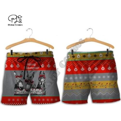 PLstar Cosmos Colorful Beautiful Animals Mens Shorts Summer Casual Shorts Harajuku 3D Printed Loose Cool Beach Comfortable T29