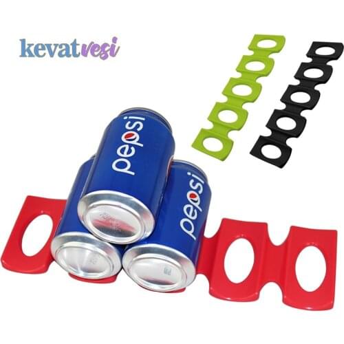 Refrigerator Drink Bottle Holder Silicone Wine Bottle Rack Bottle Cans Storage Organizer For Kitchen Bar Pantry Stacking Tools