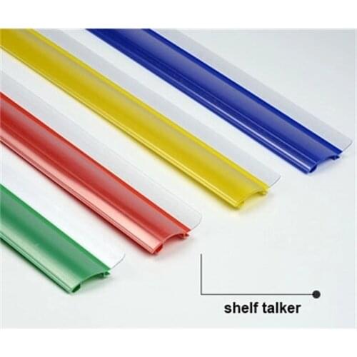 90*4cm Data Strip label holder arc strip shelf protection guard rail POP sign tag banner holder Sign clip strip shelf talker